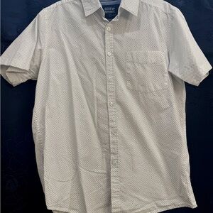 Monument Men's Casual Cream Button Down Shirt